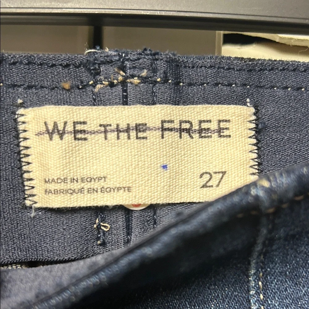 NWOT We The Free Dark Blue Denim Jeans - Picture 2 of 6